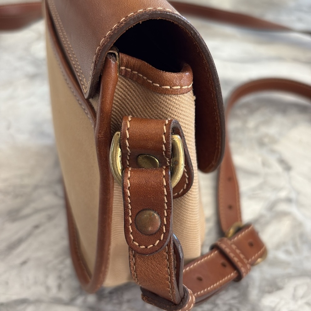 Vintage Marley Hodgkin No. 79 bag, tan/camel vacas and brown leather brass - Picture 11 of 13